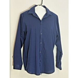 Van Heusen Classic Button Up Shirt, Men’s Size XL (18/20) Cobalt Blue